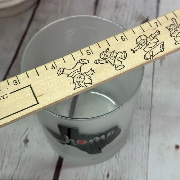 culver frosted lowball old fashioned texas home tumbler barware - Picture 4 of 7